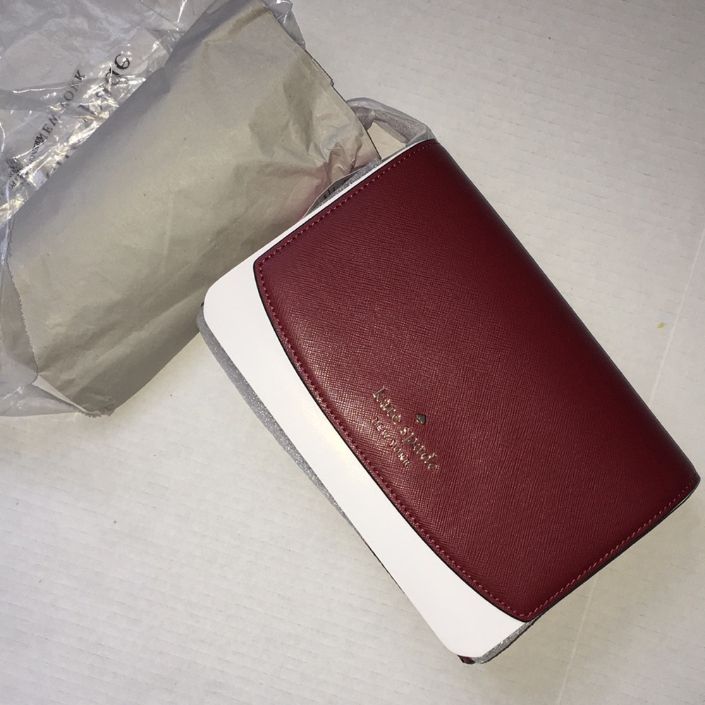 NWT Kate Spade New York Convertible Crossbody Purse WKR00119 – Burgundy - Picture 6 of 8